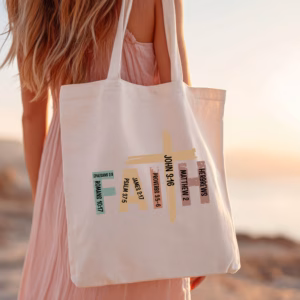 Bedruckte Baumwolltasche - FAITH
