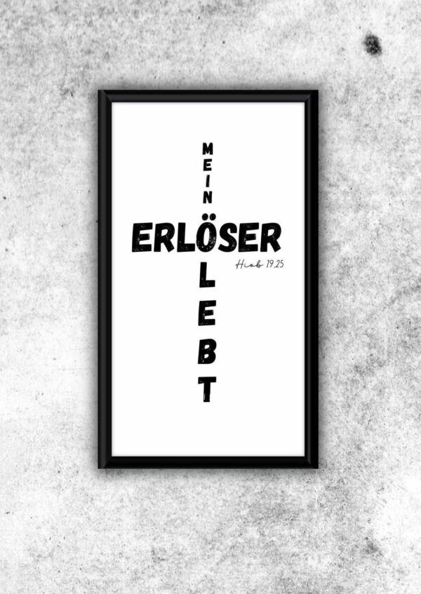 Christliches Posterbild Mein Erlöser lebt – Bild 6