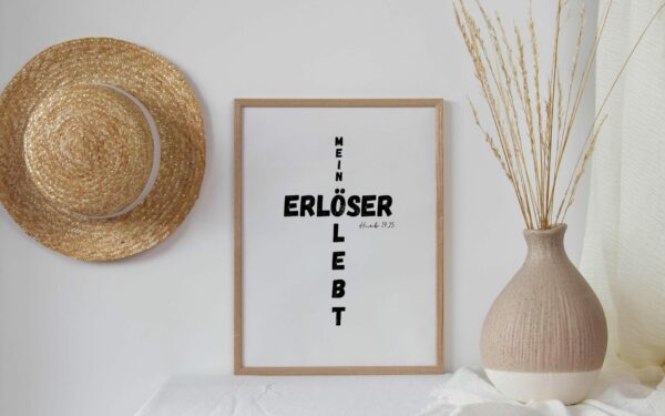Christliches Posterbild Mein Erlöser lebt – Bild 4