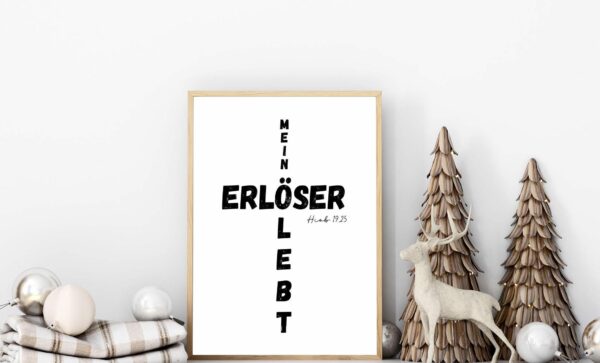 Christliches Posterbild Mein Erlöser lebt – Bild 7