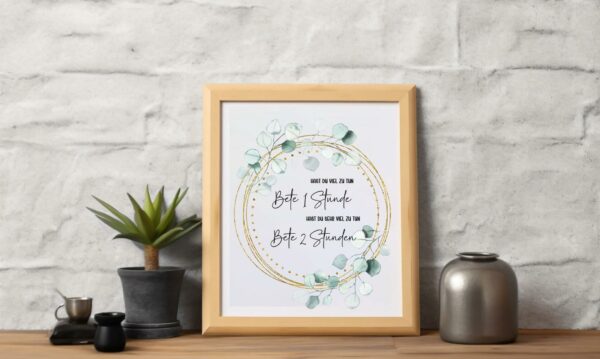 Christliches Poster Gebet Beten Wanddeko Bibel Wahrheit – Bild 3