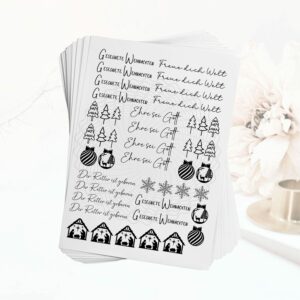 Weihnachten Pdf christliche Kerzen Tatoos Vorlage Kerzen gestalten Wasserschiebefolie Sofort Download