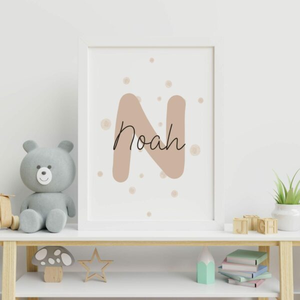 Posterbild Kinderposter Kinderzimmer Buchstabe Name Personalisiert – Bild 4