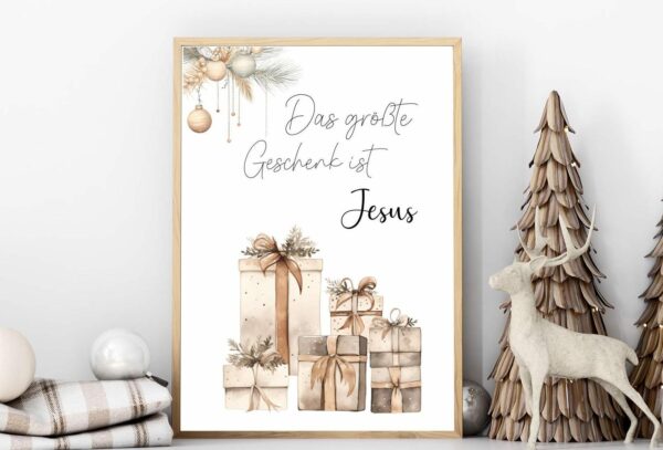 Weihnachtsposter mit Geschenken – Bild 3