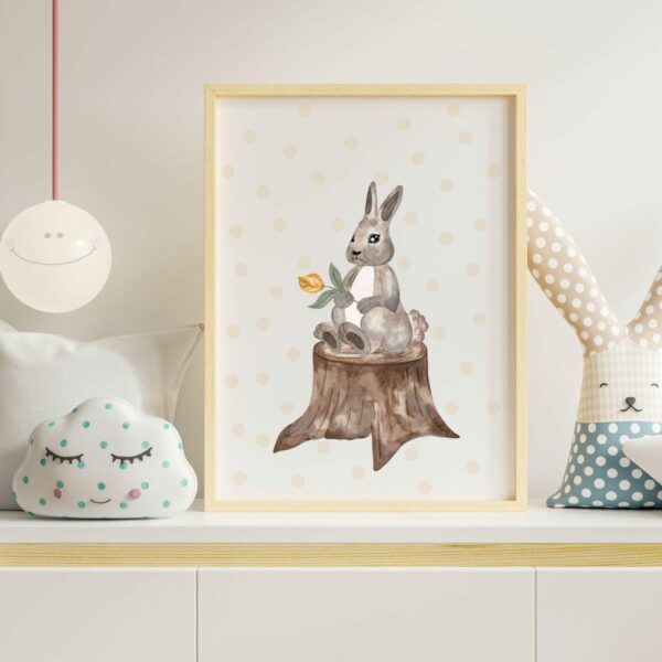 Posterbild Kinderposter Hase Kinderzimmer – Bild 2