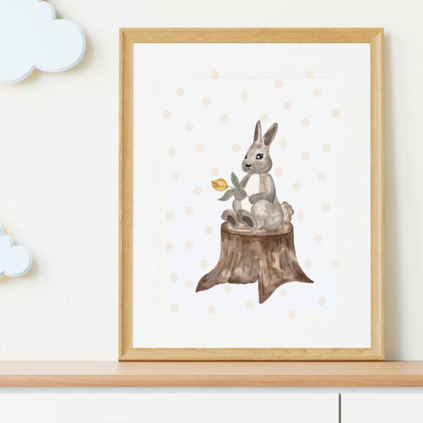 Posterbild Kinderposter Hase Kinderzimmer – Bild 3