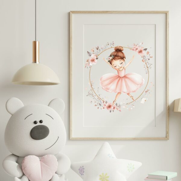 Posterbild Kinderposter Ballerina Kinderzimmer – Bild 3