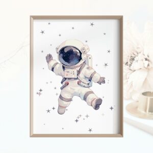 Posterbild Kinderposter Astronaut Kinderzimmer