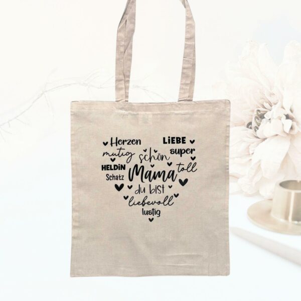 Stofftasche Baumwolltasche Mama Einkaufstasche