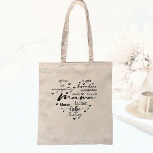 Stofftasche Baumwolltasche Mama Einkaufstasche