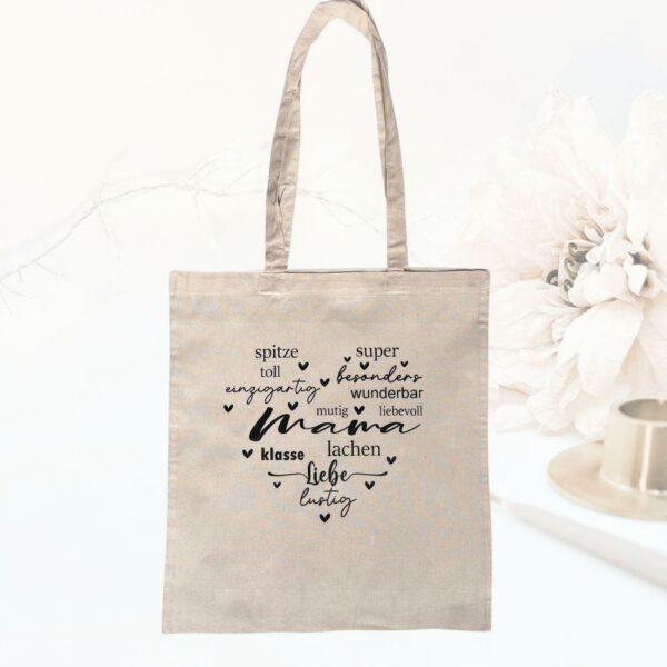 Stofftasche Baumwolltasche Mama Einkaufstasche