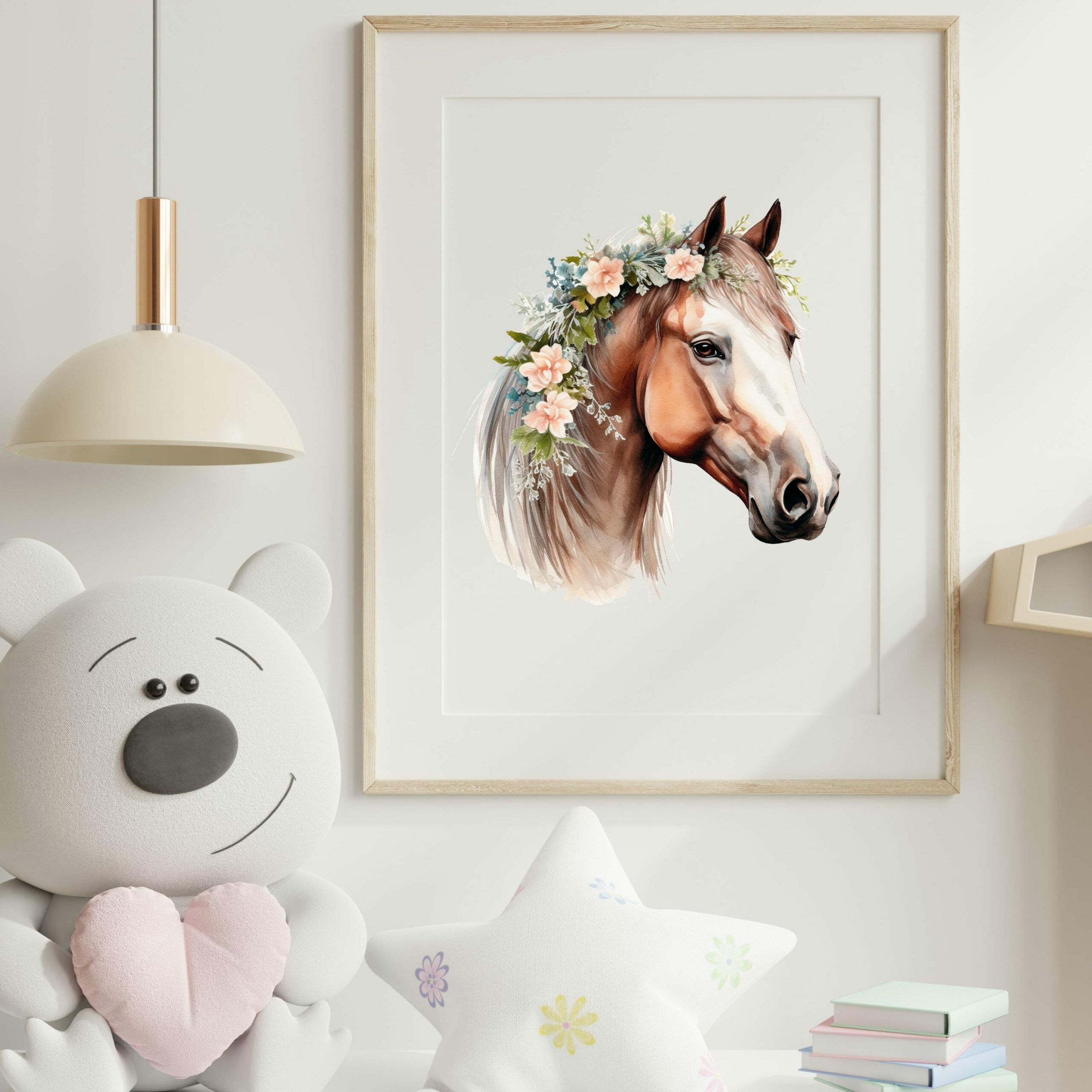 Posterbild Kinderposter Pferd Kinderzimmer