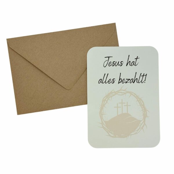 Christliche Osterkarten Set 5-er Set Bundle Grußkarte Postkarte Ostergruß Kreuz Jesus – Bild 6