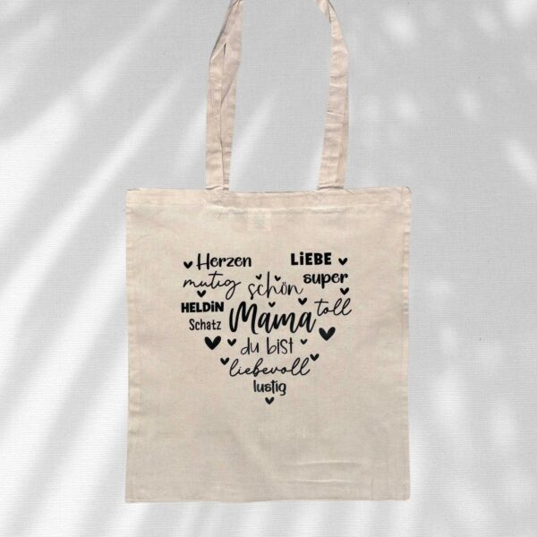 Stofftasche Baumwolltasche Mama Einkaufstasche – Bild 3