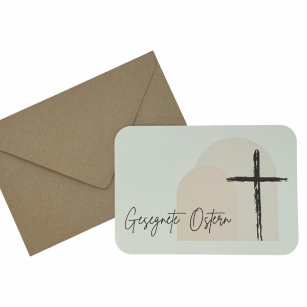 Christliche Osterkarten Set 5-er Set Bundle Grußkarte Postkarte Ostergruß Kreuz Jesus – Bild 2