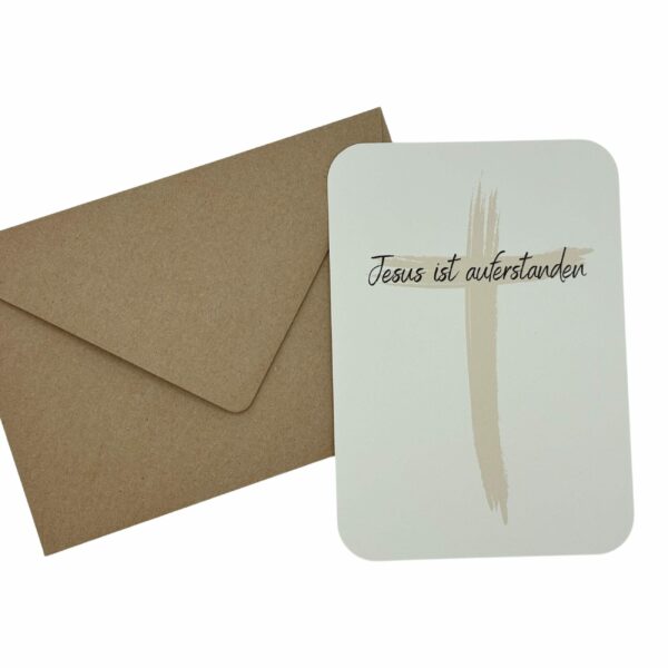 Christliche Osterkarten Set 5-er Set Bundle Grußkarte Postkarte Ostergruß Kreuz Jesus – Bild 3