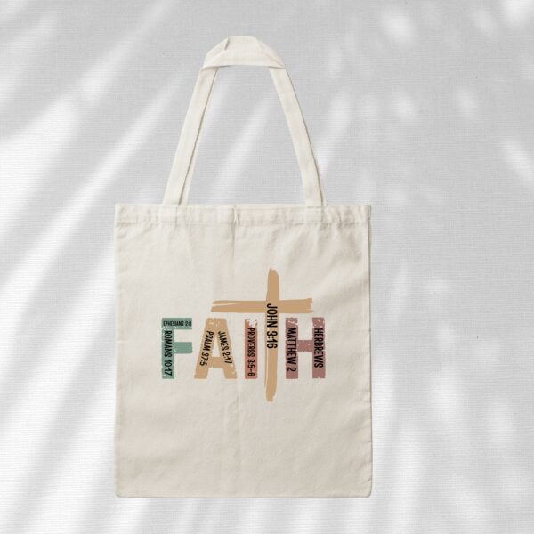 Bedruckte Baumwolltasche - FAITH – Bild 3
