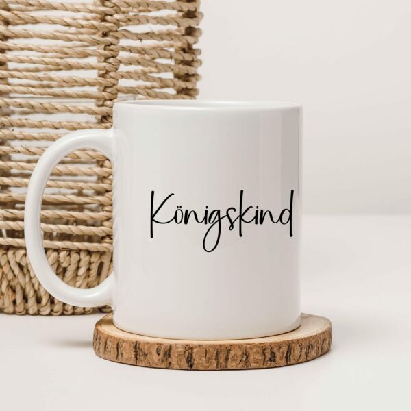 Weiße Tasse Königskind christliches Motiv Keramiktasse Geschenk Kaffee Tee Tasse christlich – Bild 5