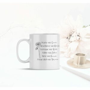 Weiße Tasse Frauen der Bibel christliches Motiv Keramiktasse Geschenk Kaffee Tee Tasse christlich
