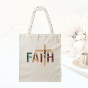 Bedruckte Baumwolltasche - FAITH