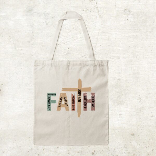 Bedruckte Baumwolltasche - FAITH – Bild 2