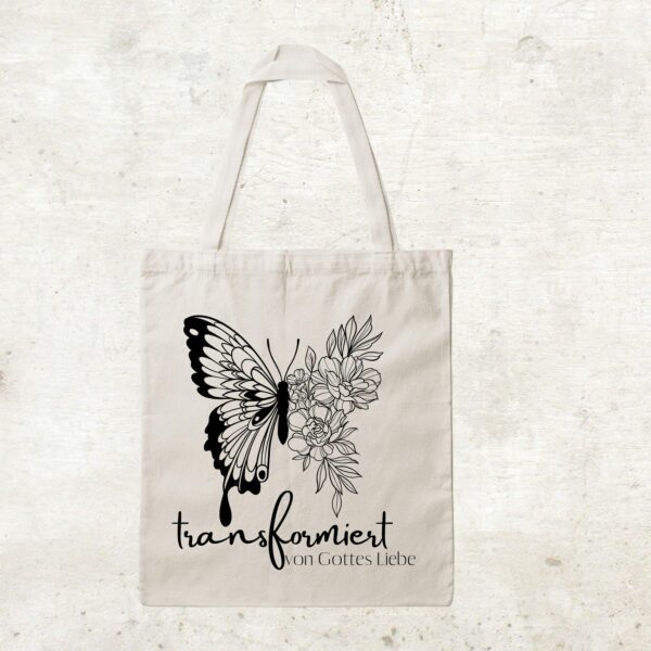 Bedruckte Baumwolltasche - Transfomiert von Gottes Liebe – Bild 4