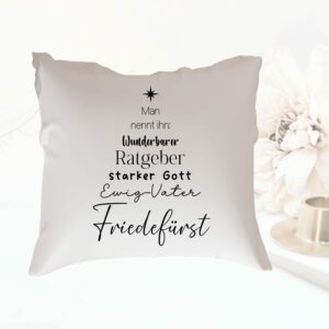 Christliche Kissenhülle I Kissen I Bibelvers I christliche Geschenkidee I Kissenbezug