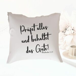 Christliche Kissenhülle I Kissen I Bibelvers I christliche Geschenkidee I Kissenbezug