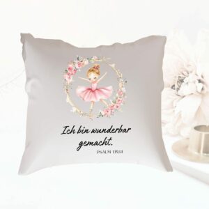 Christliche Kissenhülle I Kissen I Bibelvers I christliche Geschenkidee I Kissenbezug I Ich bin wunderbar gemacht