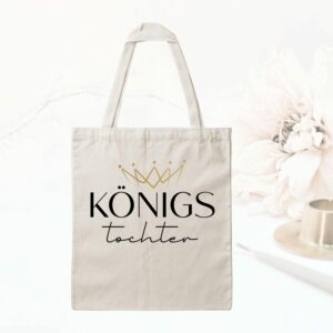 Bedruckte Baumwolltasche - Königstochter
