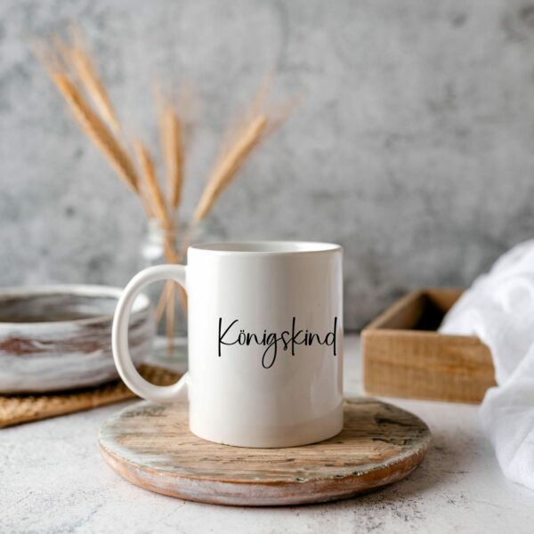 Weiße Tasse Königskind christliches Motiv Keramiktasse Geschenk Kaffee Tee Tasse christlich – Bild 7