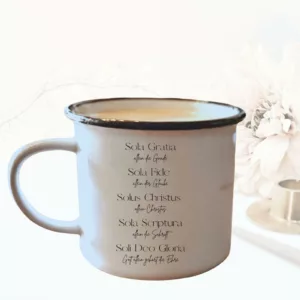 Keramiktasse in Emailleoptik - 5 Solas
