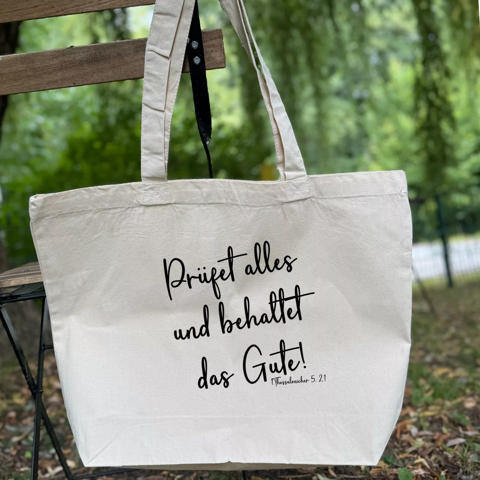 Bedruckte Baumwolltasche I christliche Botschaft I Einkaufstasche I die 5 Solas | Geschenk