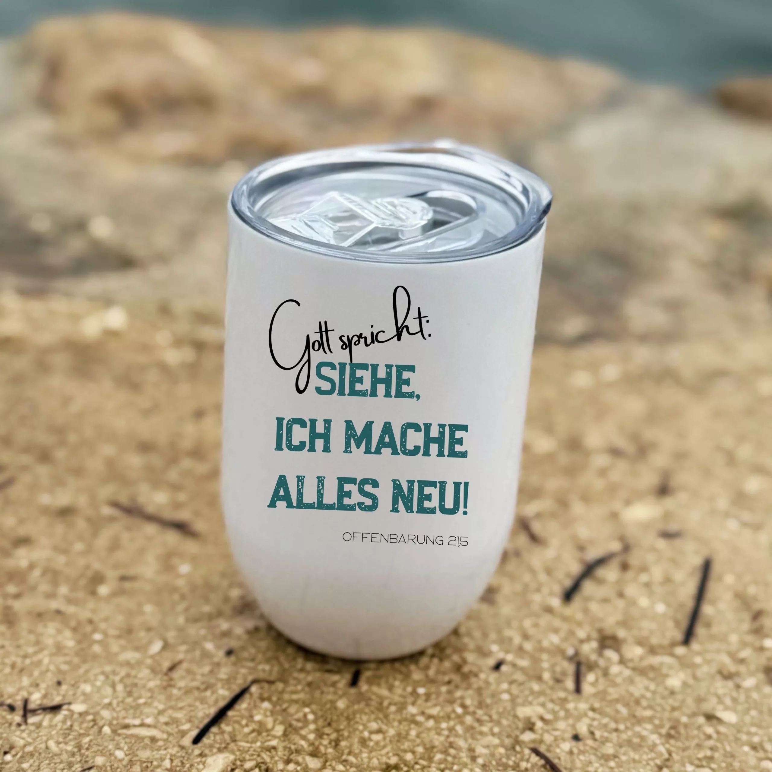 Thermobecher in weiß I Jahreslosung 2026 I christliches Motiv I Kaffee I Tee I Tasse I Edelstahltasse – Bild 5