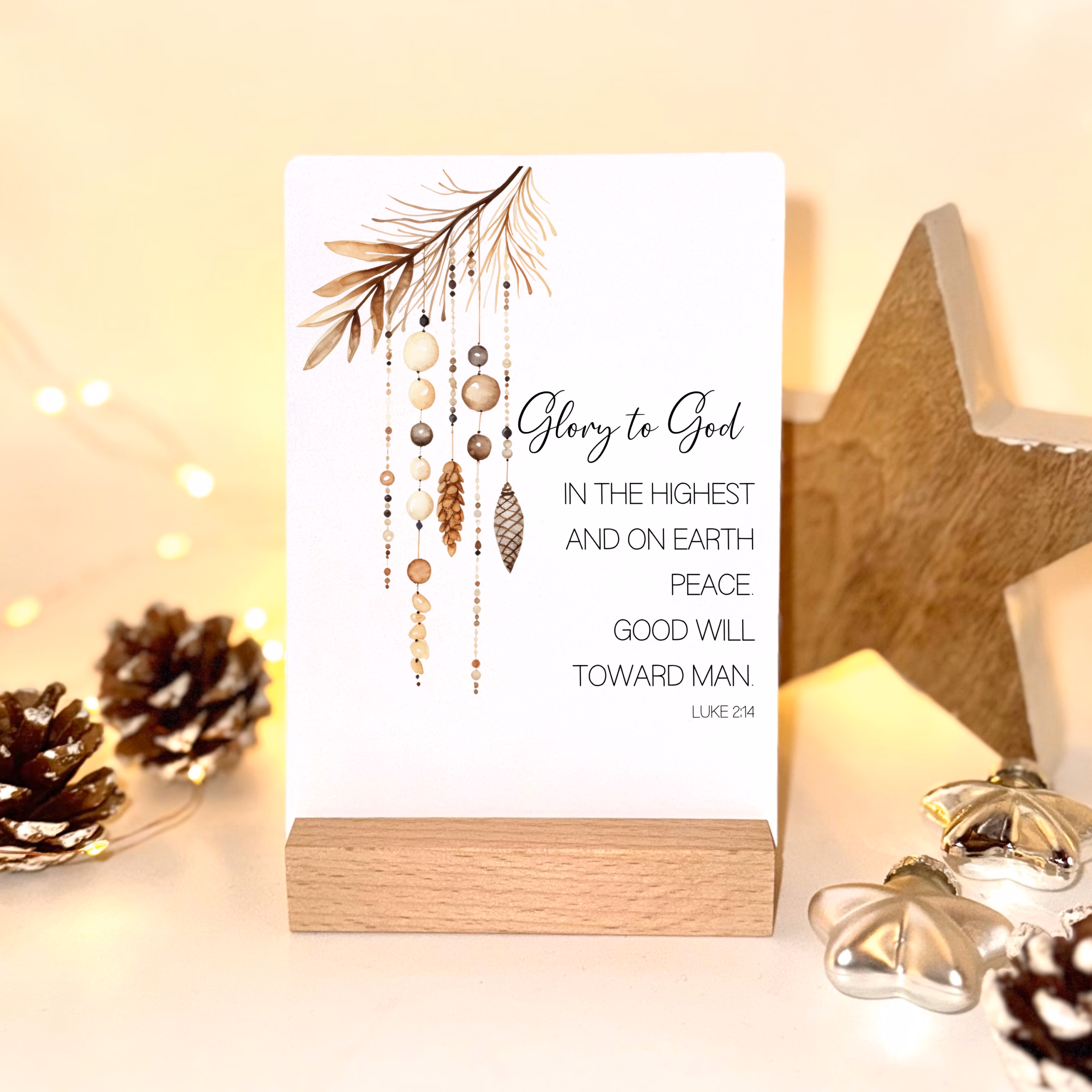 Weihnachtskarte – Glory to God