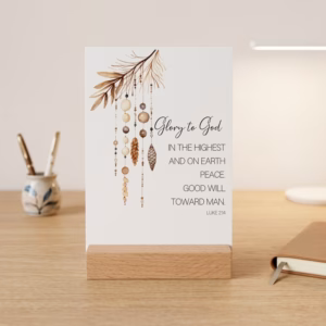 Weihnachtskarte - Glory to God