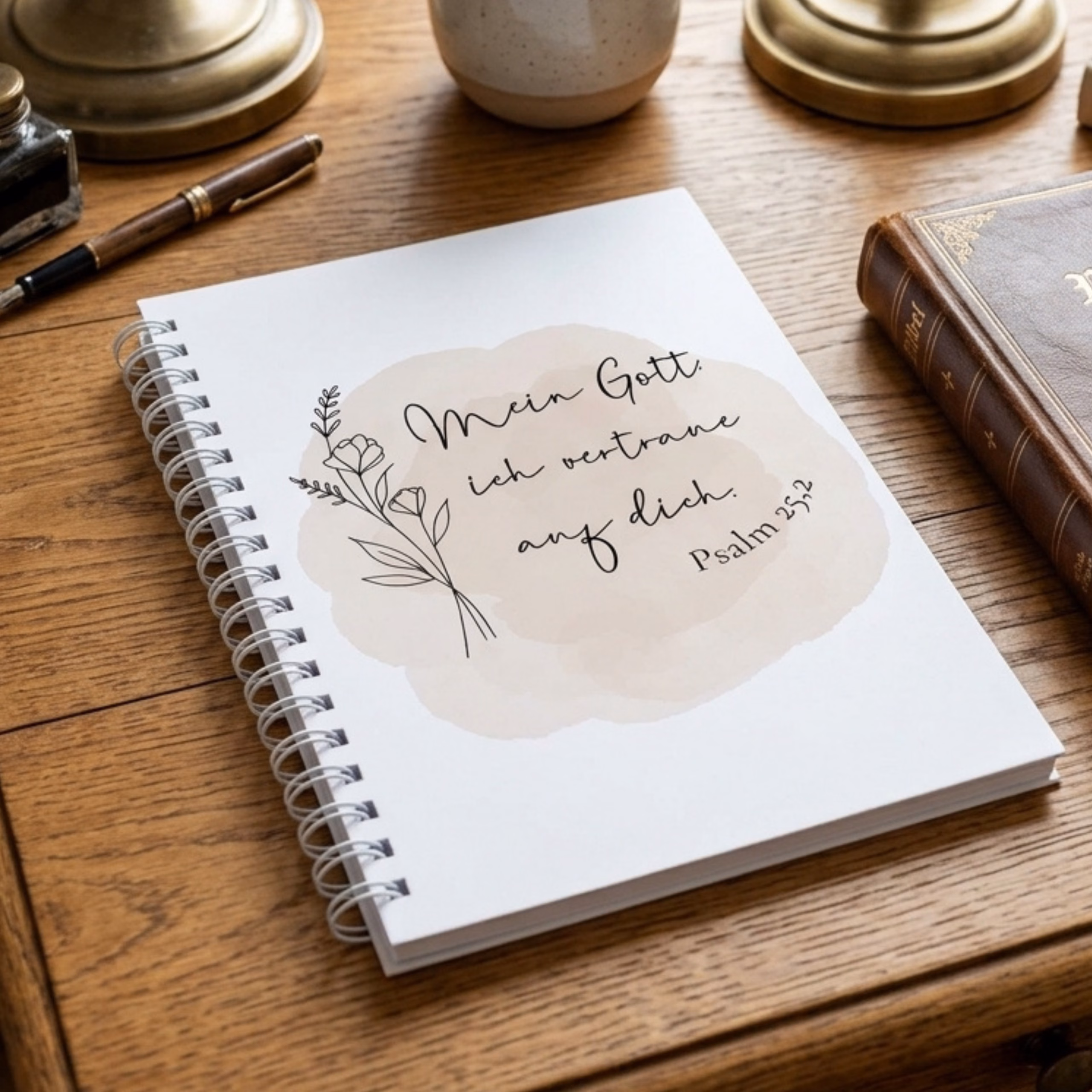 Notizbuch - Mein Gott, ich vertraue auf dich. Psalm 25,2 – Bild 3