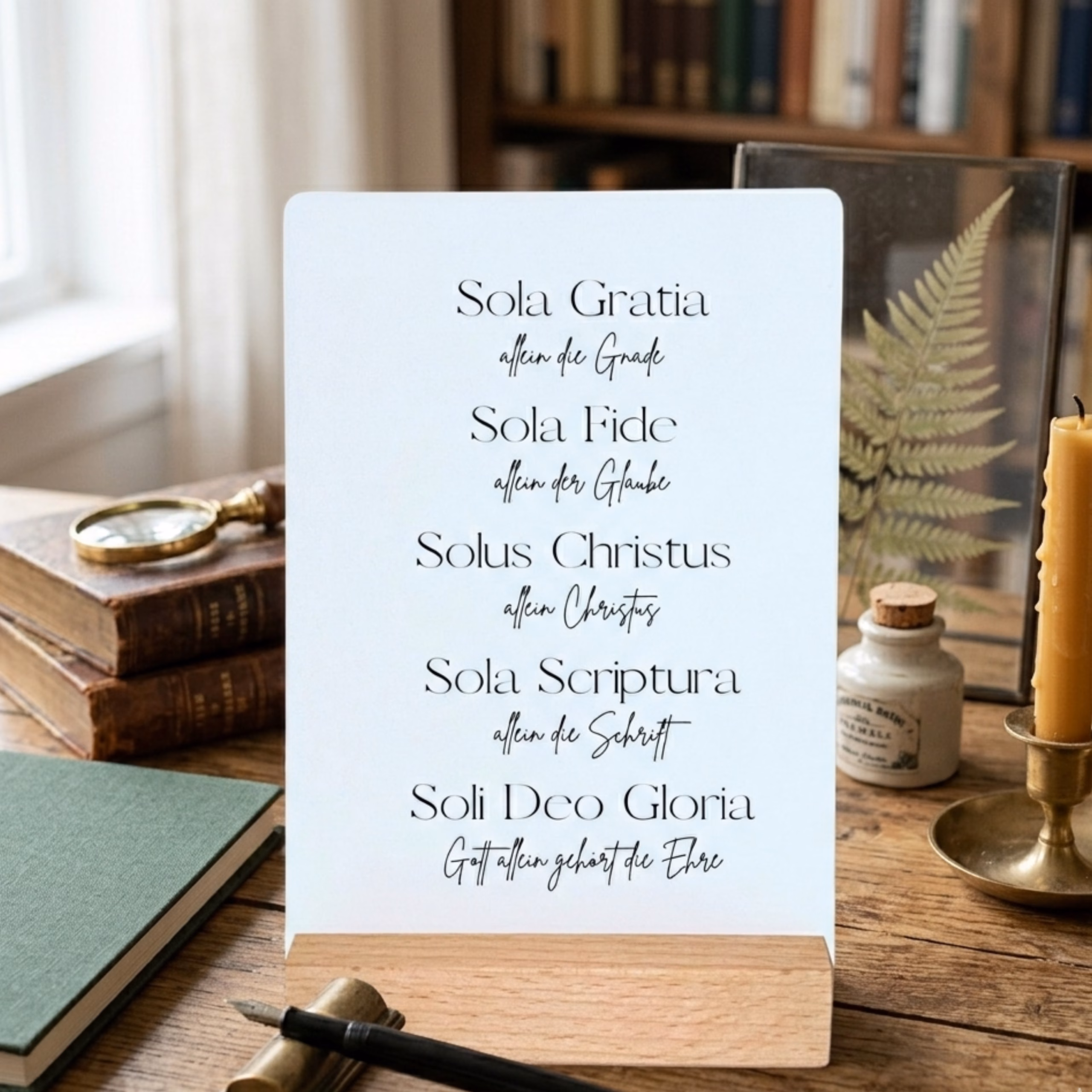 Karte mit christlichem Aufdruck – Sola Gratia