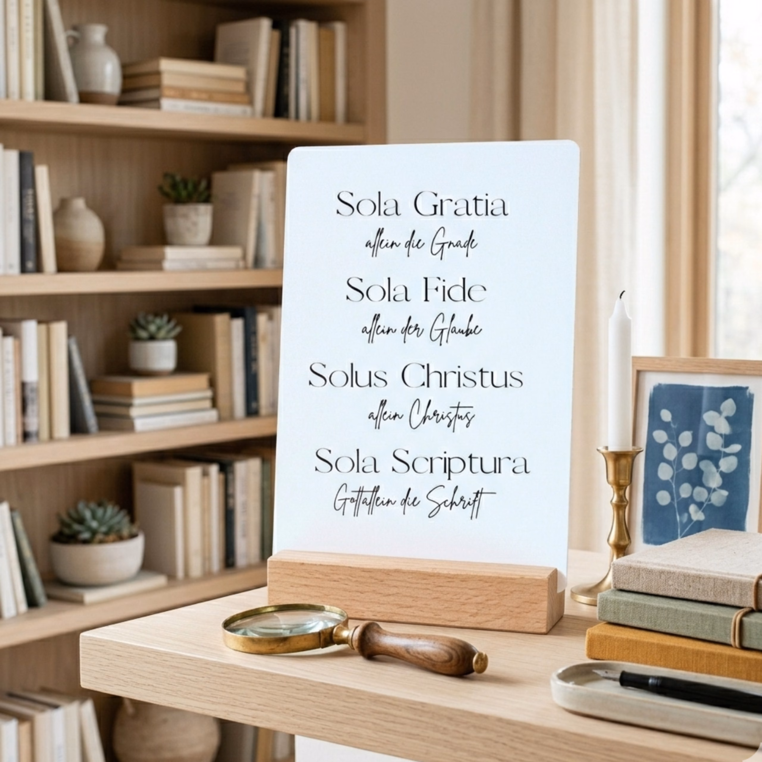 Karte mit christlichem Aufdruck - Sola Gratia – Bild 4