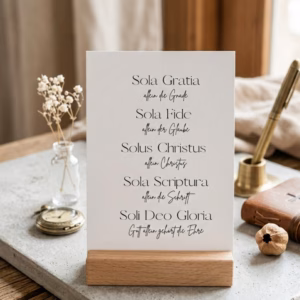 Karte mit christlichem Aufdruck - Sola Gratia