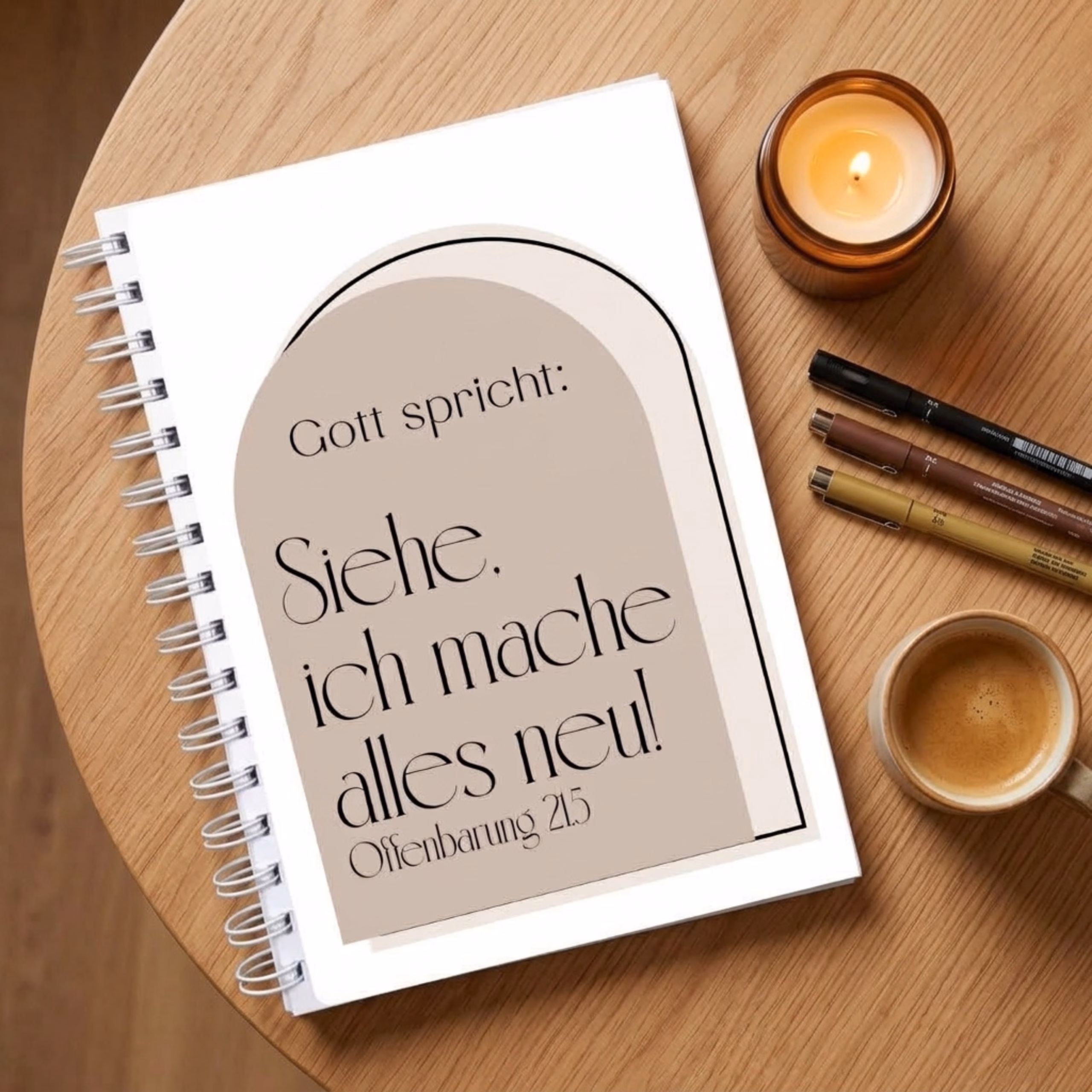Notizbuch - Siehe, ich mache alles neu. Offenbarung 21,5 - Jahreslosung 2026 – Bild 3