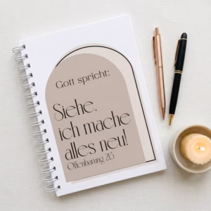 Notizbuch - Siehe, ich mache alles neu. Offenbarung 21,5 - Jahreslosung 2026