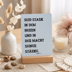 Karte - Seid stark in dem Herrn und in der Macht seiner Stärke