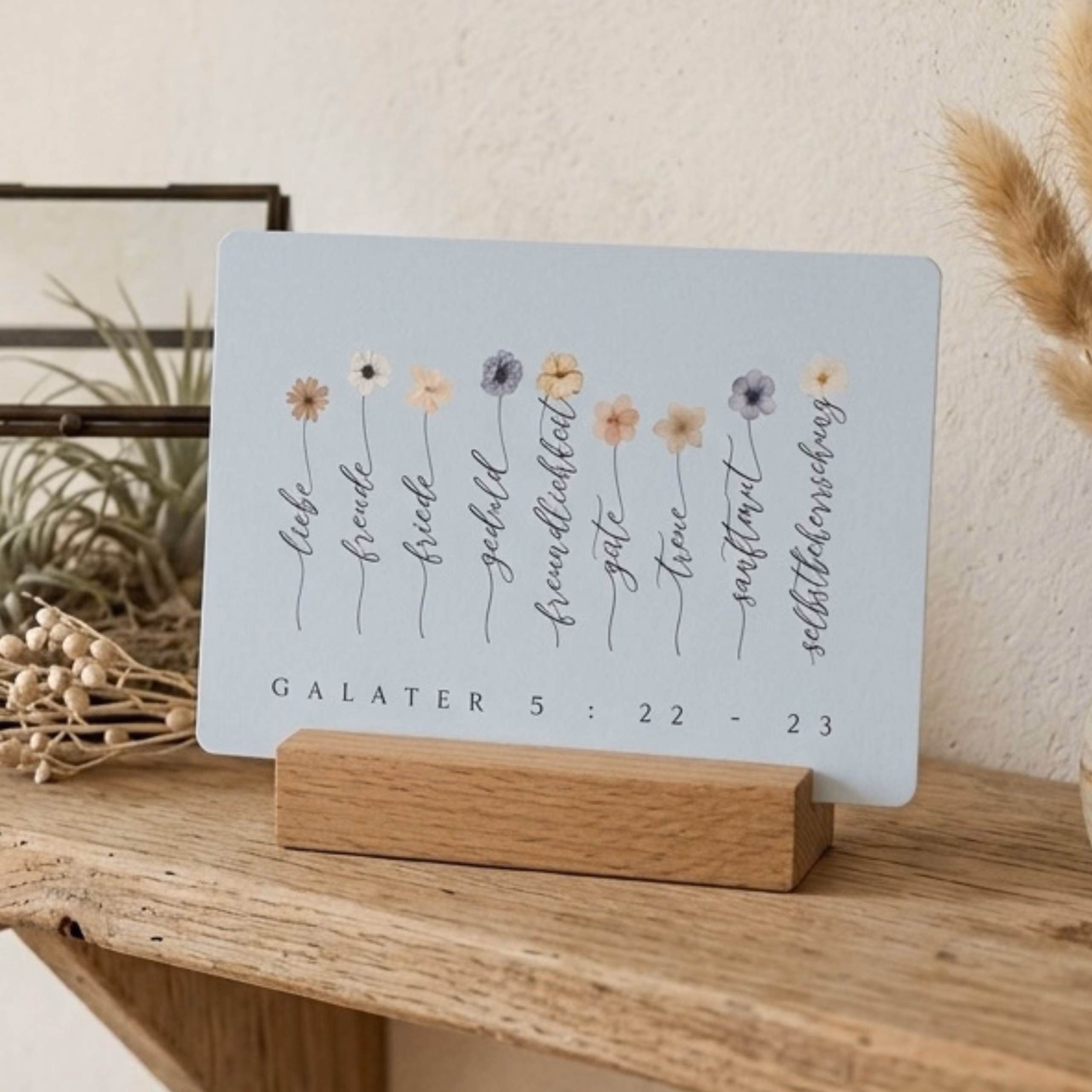 Karte – Geistesgaben mit Blumen